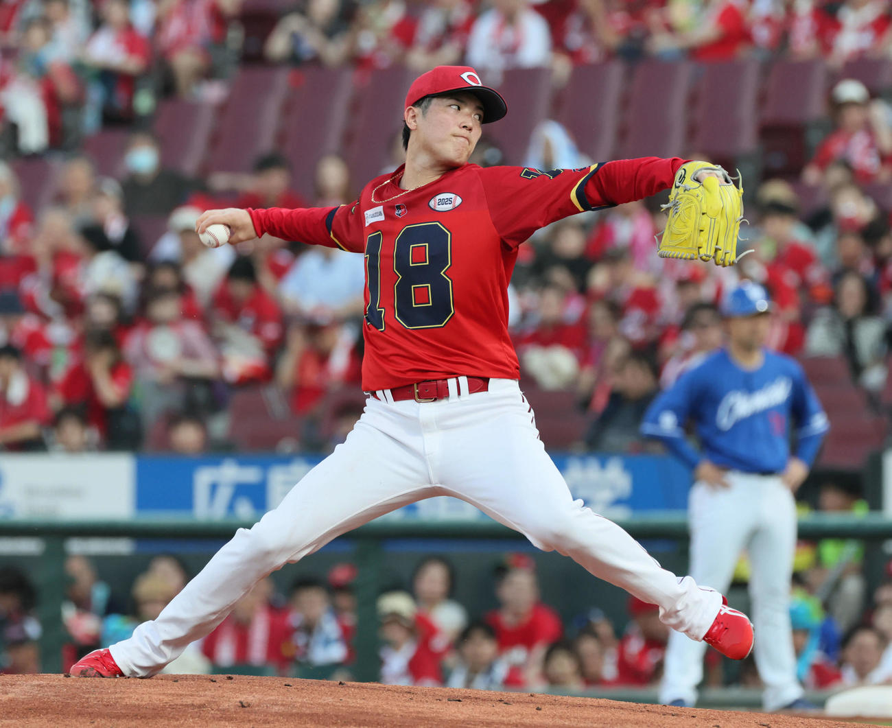 広島森下暢仁（2025年8月2日撮影）