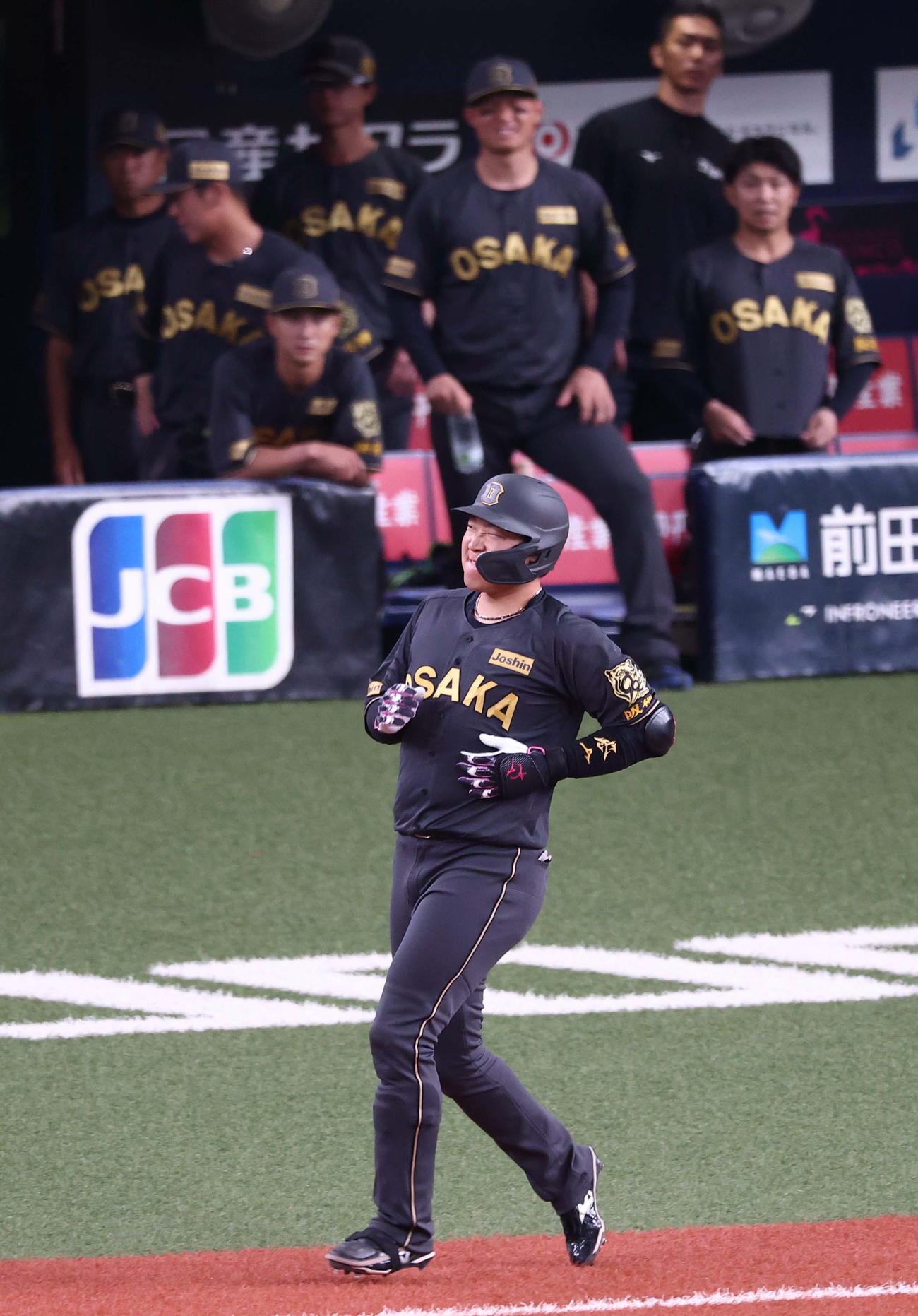阪神対ヤクルト　11回裏阪神2死満塁、大山は中飛に倒れる（撮影・上田博志）