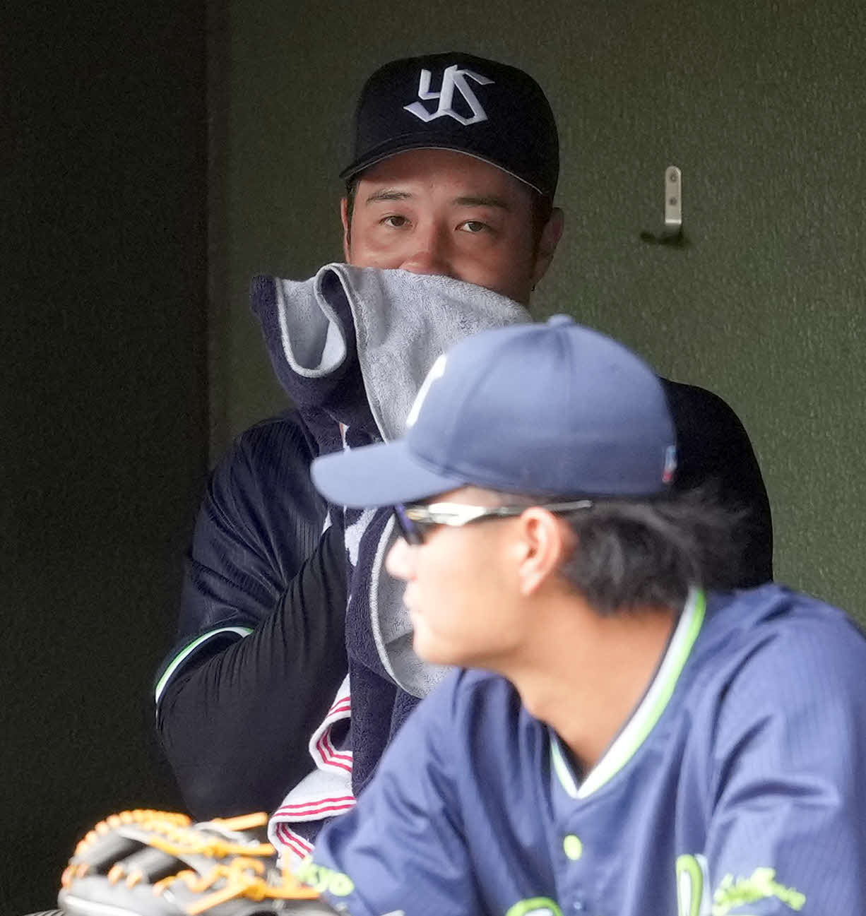 西武対ヤクルト　3回途中でマウンドを降りたヤクルトの先発青柳（撮影・たえ見朱実）