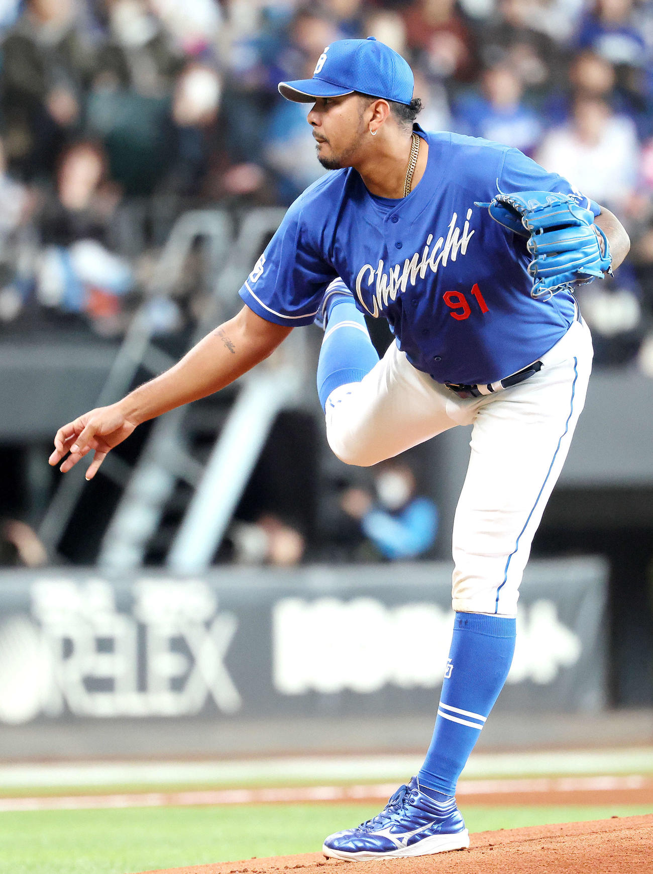 中日ウンベルト・メヒア（2025年3月9日撮影）