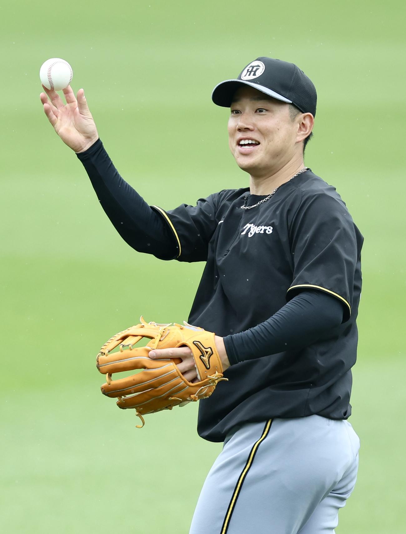 阪神糸原健斗（2025年6月14日撮影）