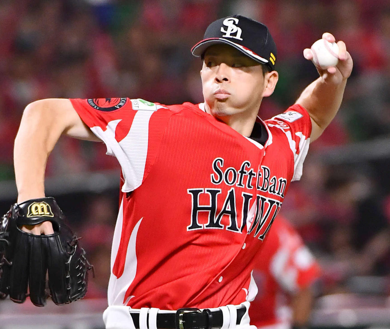 3日楽天戦、7回1失点で9勝目を挙げた大関友久