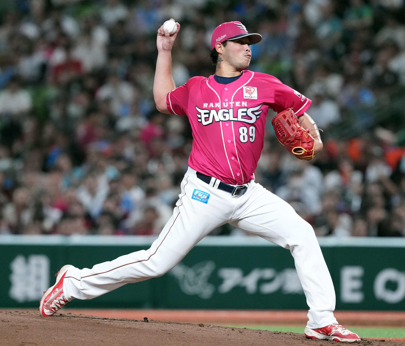西武対楽天　楽天の先発ヤフーレ（撮影・たえ見朱実）