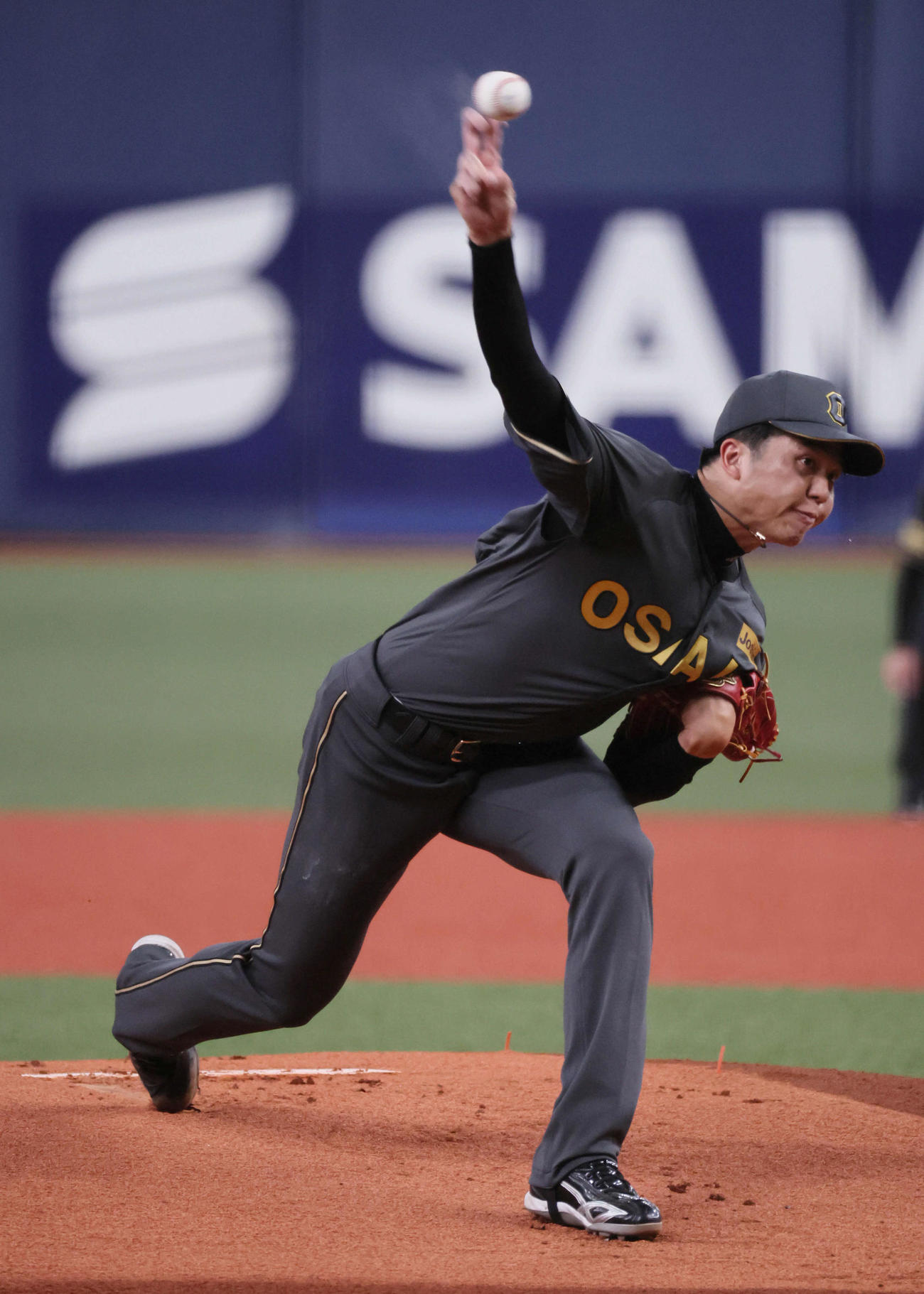 阪神対ヤクルト　阪神先発の才木（撮影・宮崎幸一)