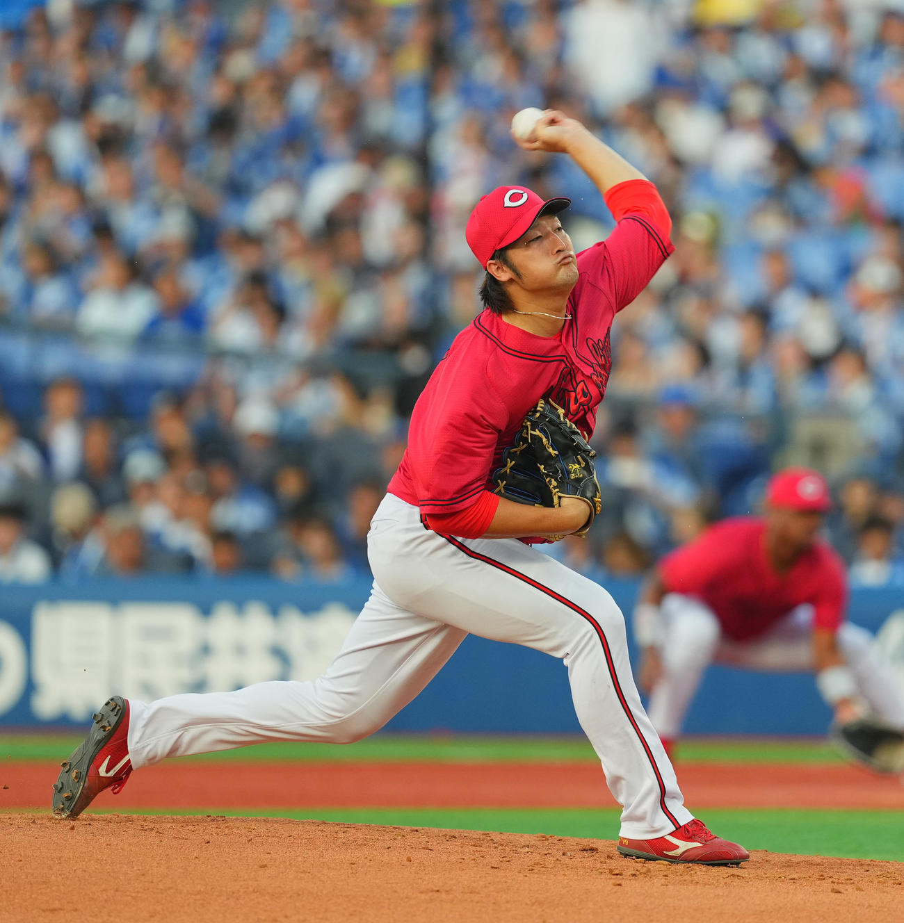 広島床田寛樹（2025年8月5日撮影）