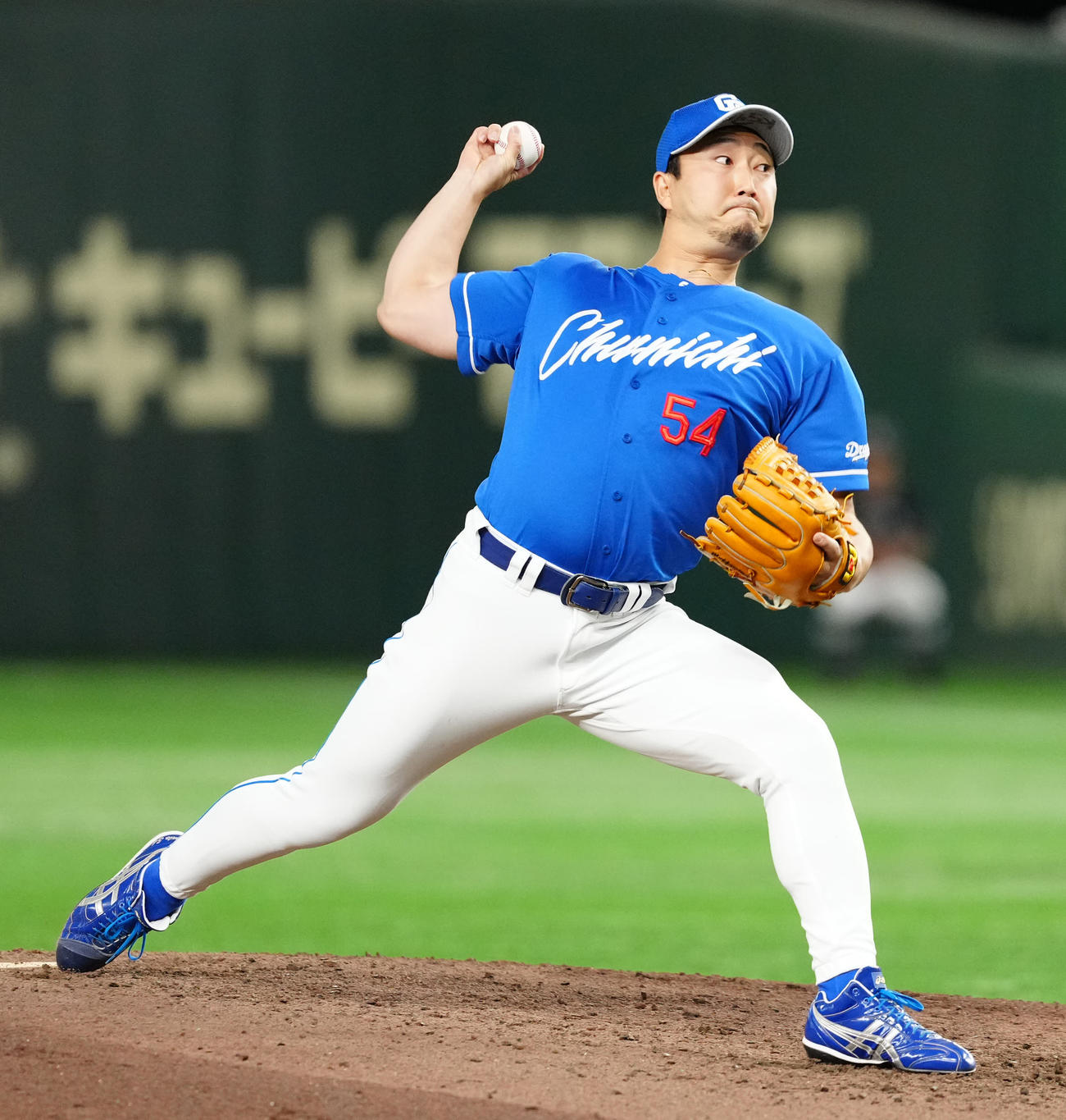 巨人対中日　中日3番手の藤嶋（撮影・江口和貴）