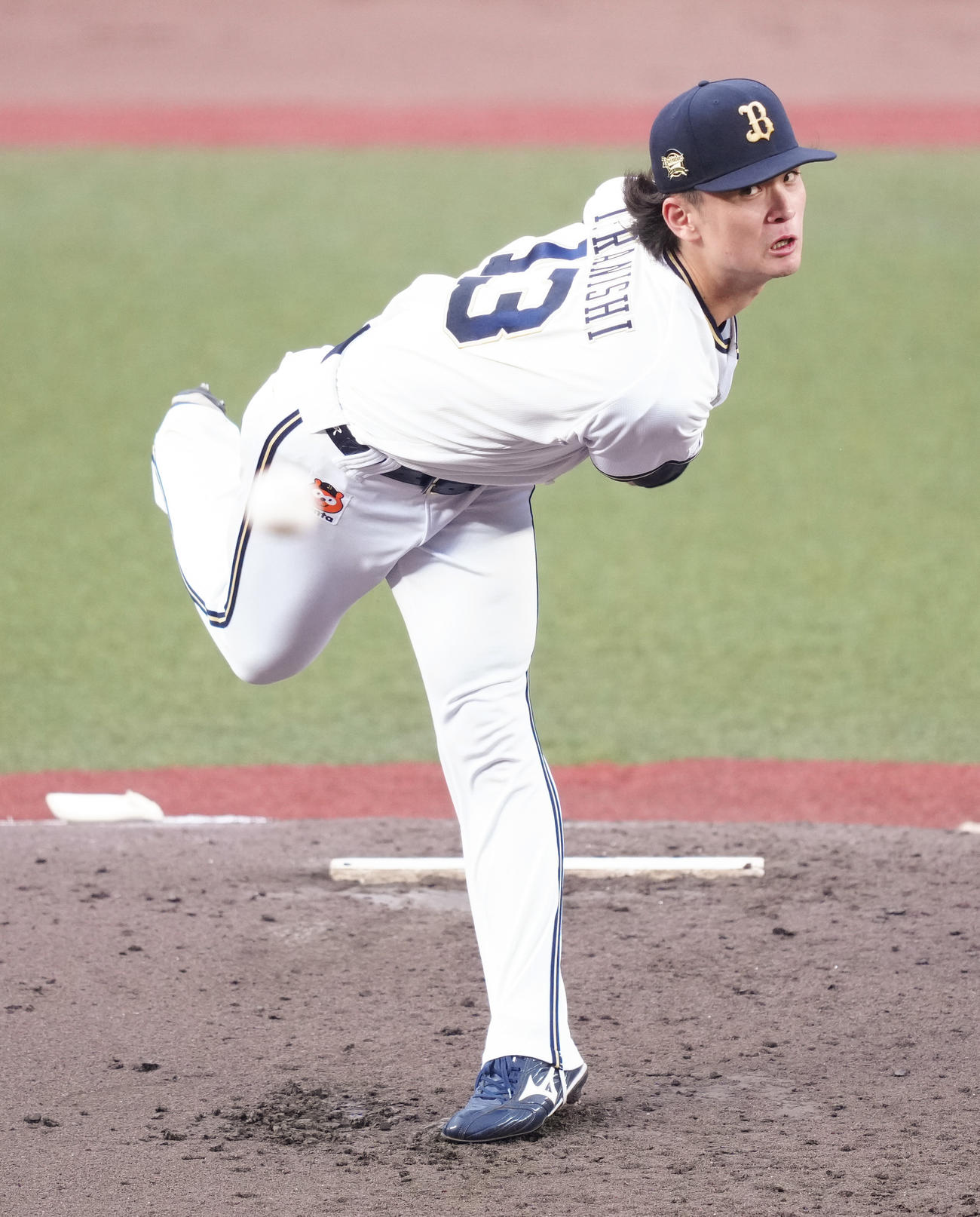 ロッテ対オリックス　先発し力投するオリックス寺西（撮影・鈴木みどり）
