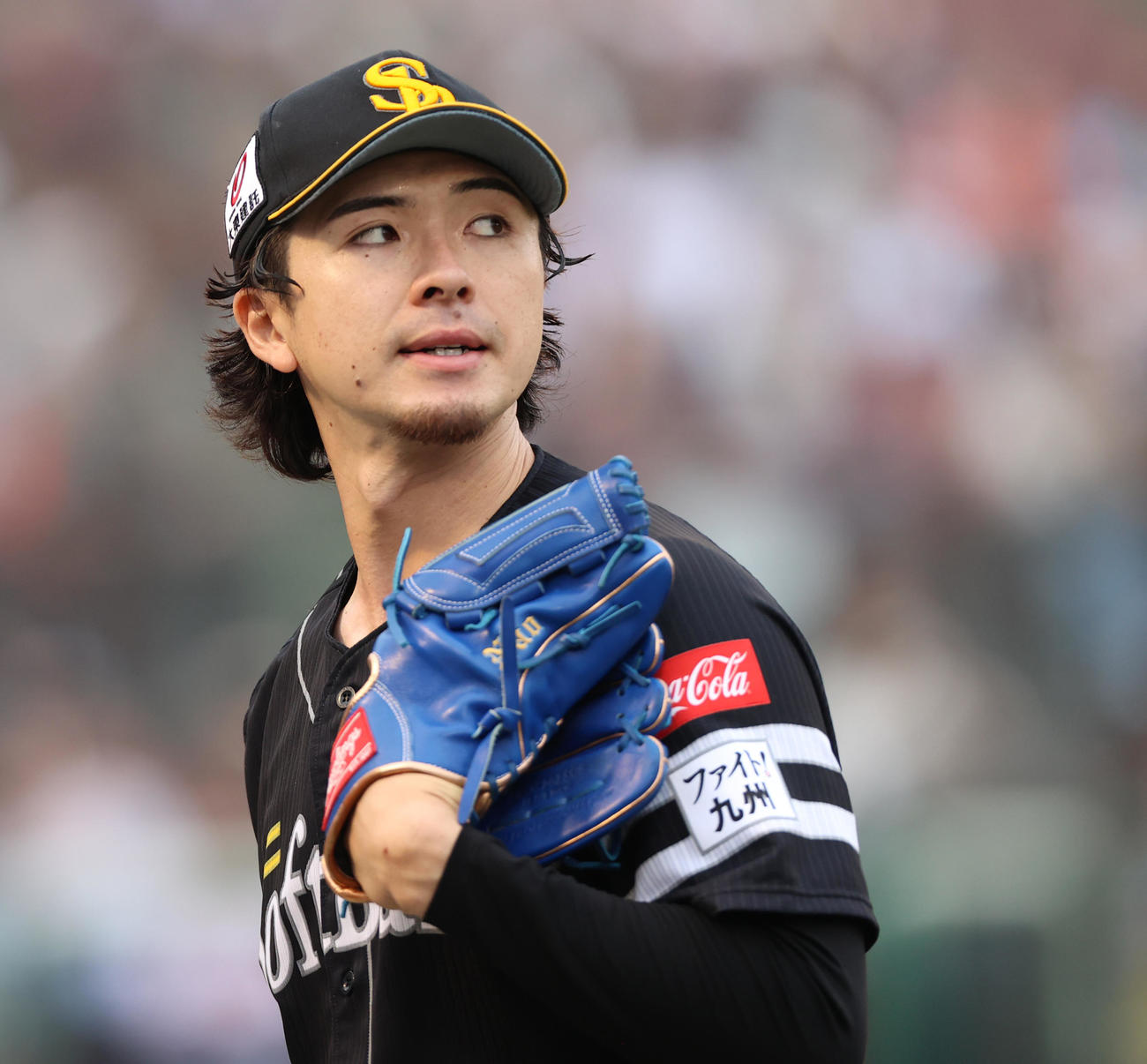 ソフトバンク上沢直之（2025年7月12日撮影）