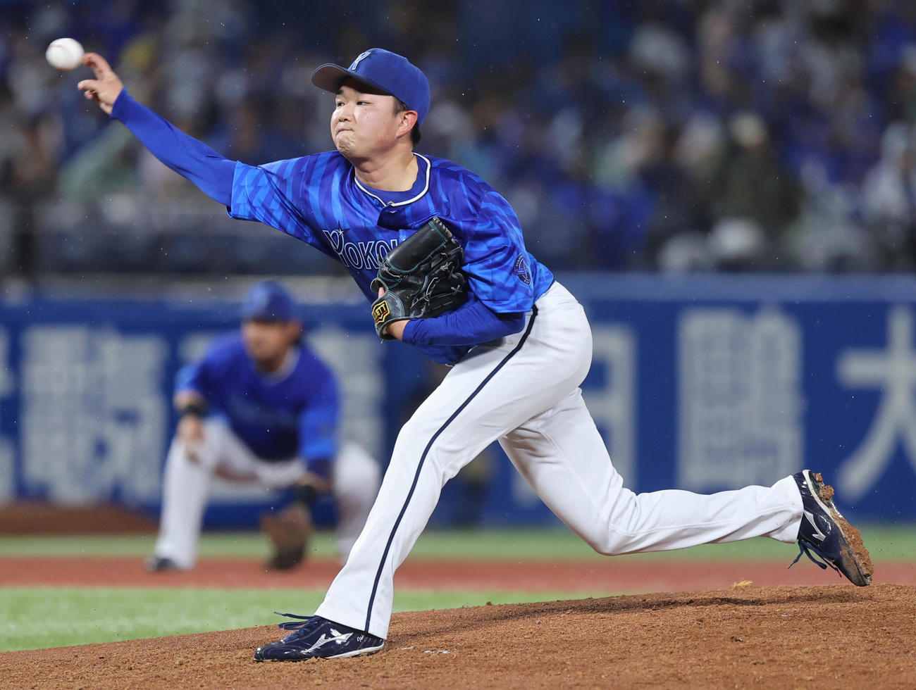 ヤクルト対DeNA DeNA先発の石田裕（撮影・野上伸悟）