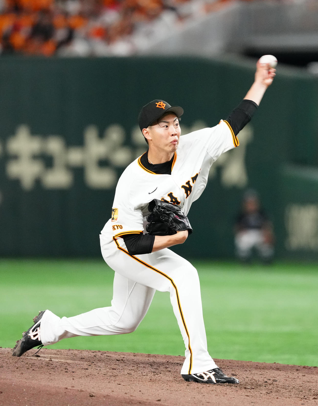 巨人対中日　力投する巨人先発の森田（撮影・江口和貴）