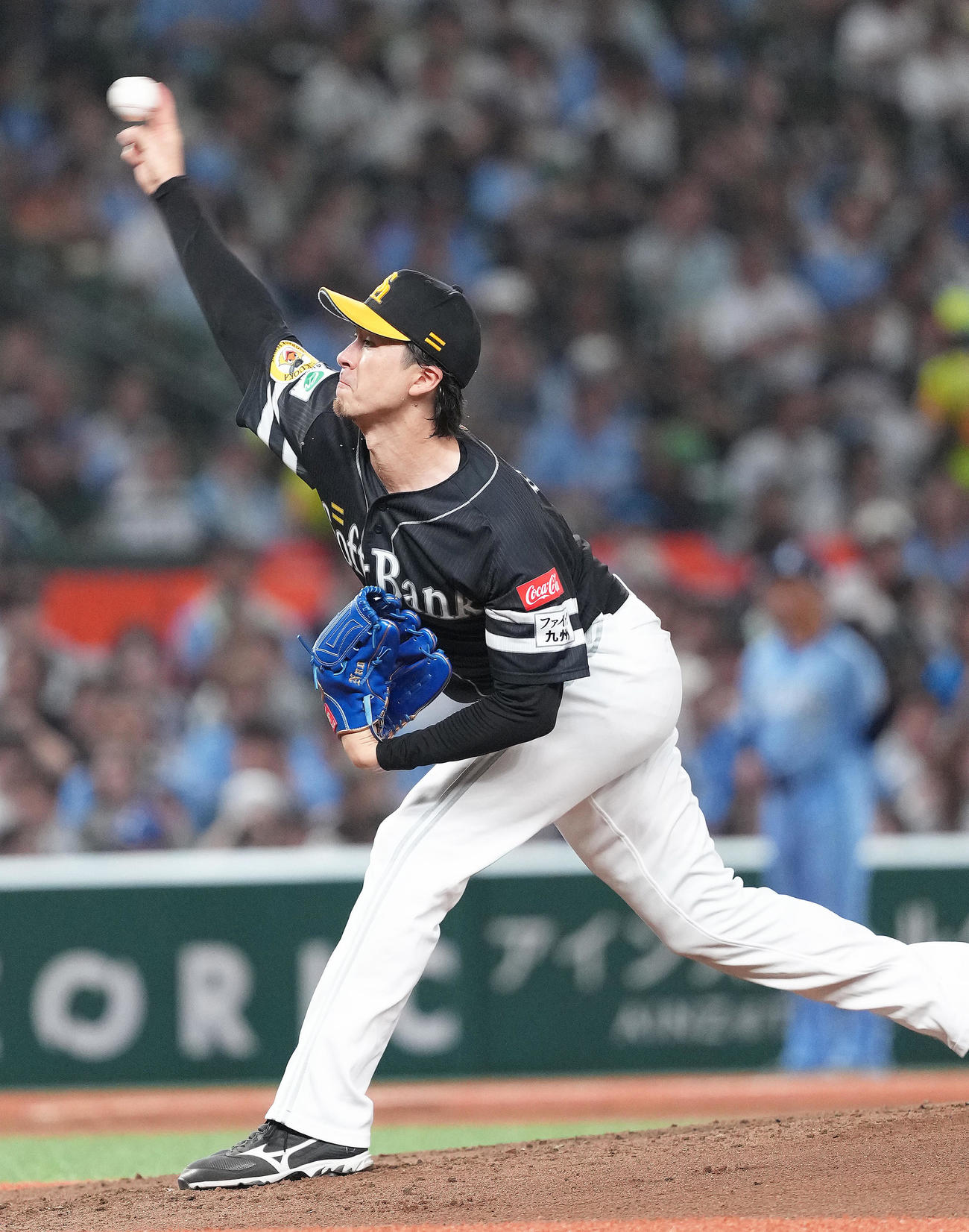 西武対ソフトバンク　ソフトバンク先発の上沢（撮影・足立雅史）