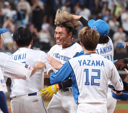 日本ハム】水谷瞬が人生初サヨナラ打、テンション爆上がりの結果