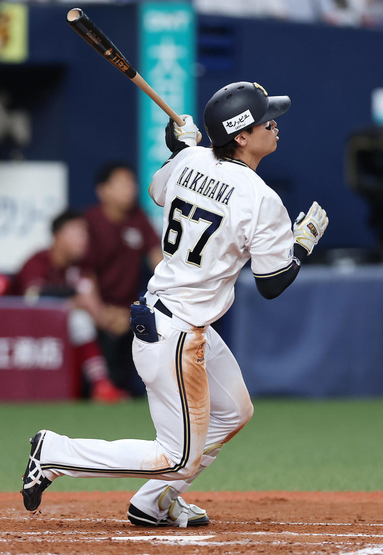 サヨナラ本塁打を放つ中川圭太（2025年7月16日撮影）