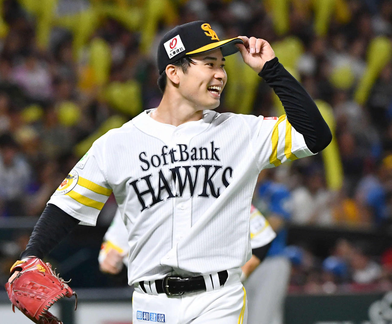 7月3日日本ハム戦､7回1失点で勝利投手となった松本晴