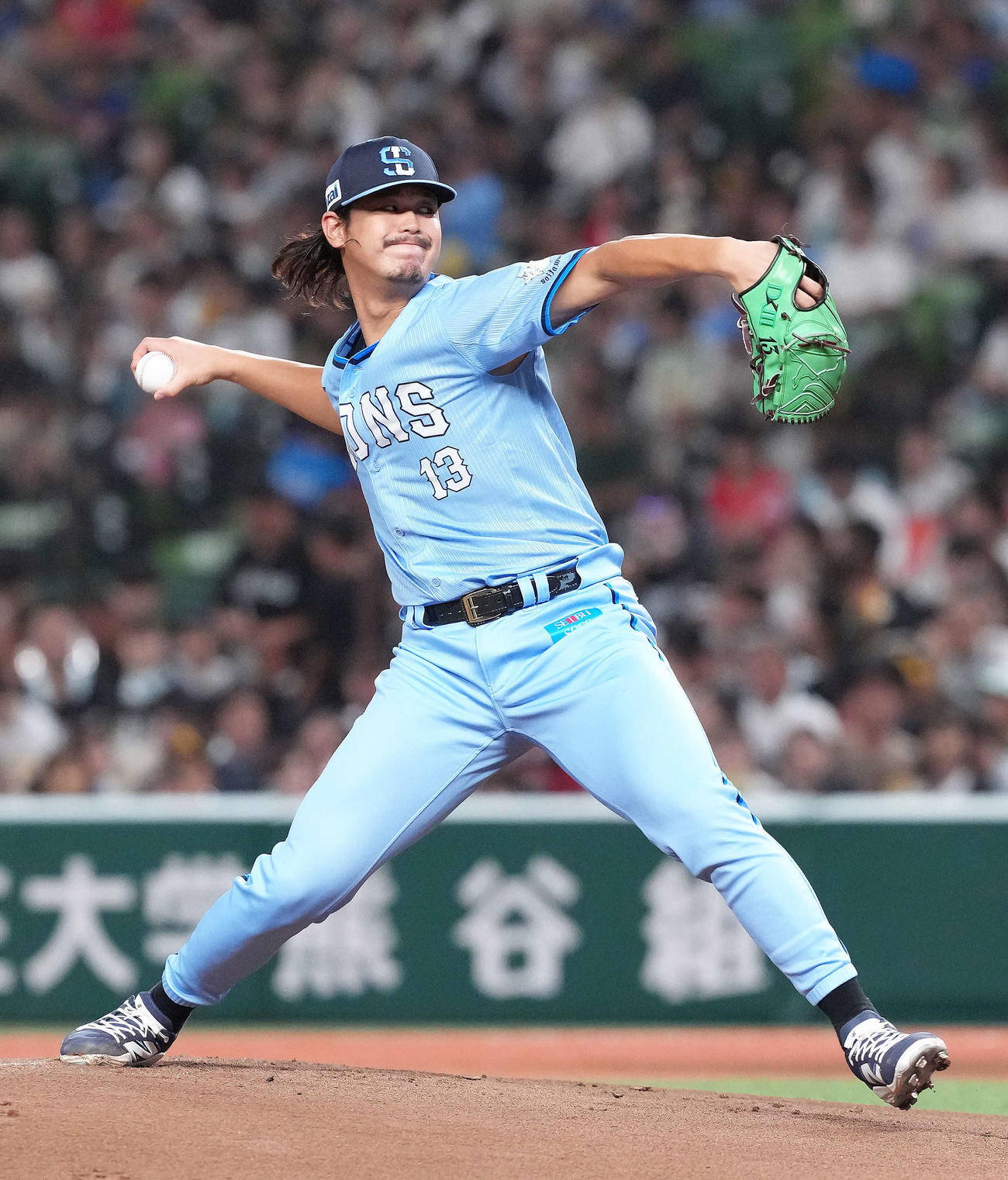 西武対ソフトバンク　西武先発の高橋（撮影・足立雅史）