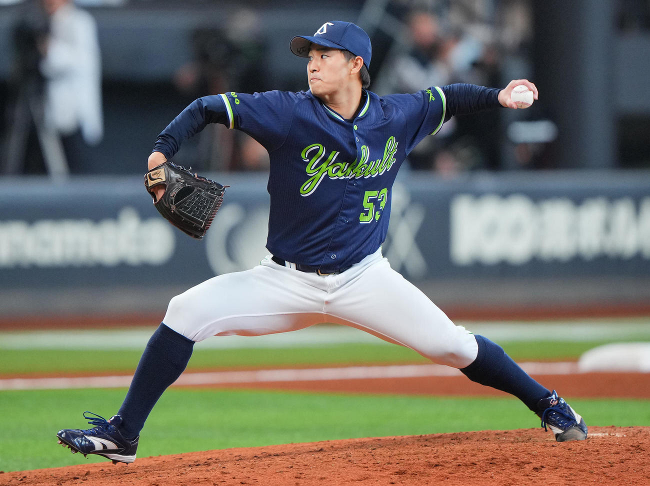 ヤクルト長谷川宙輝（2025年3月22日撮影）