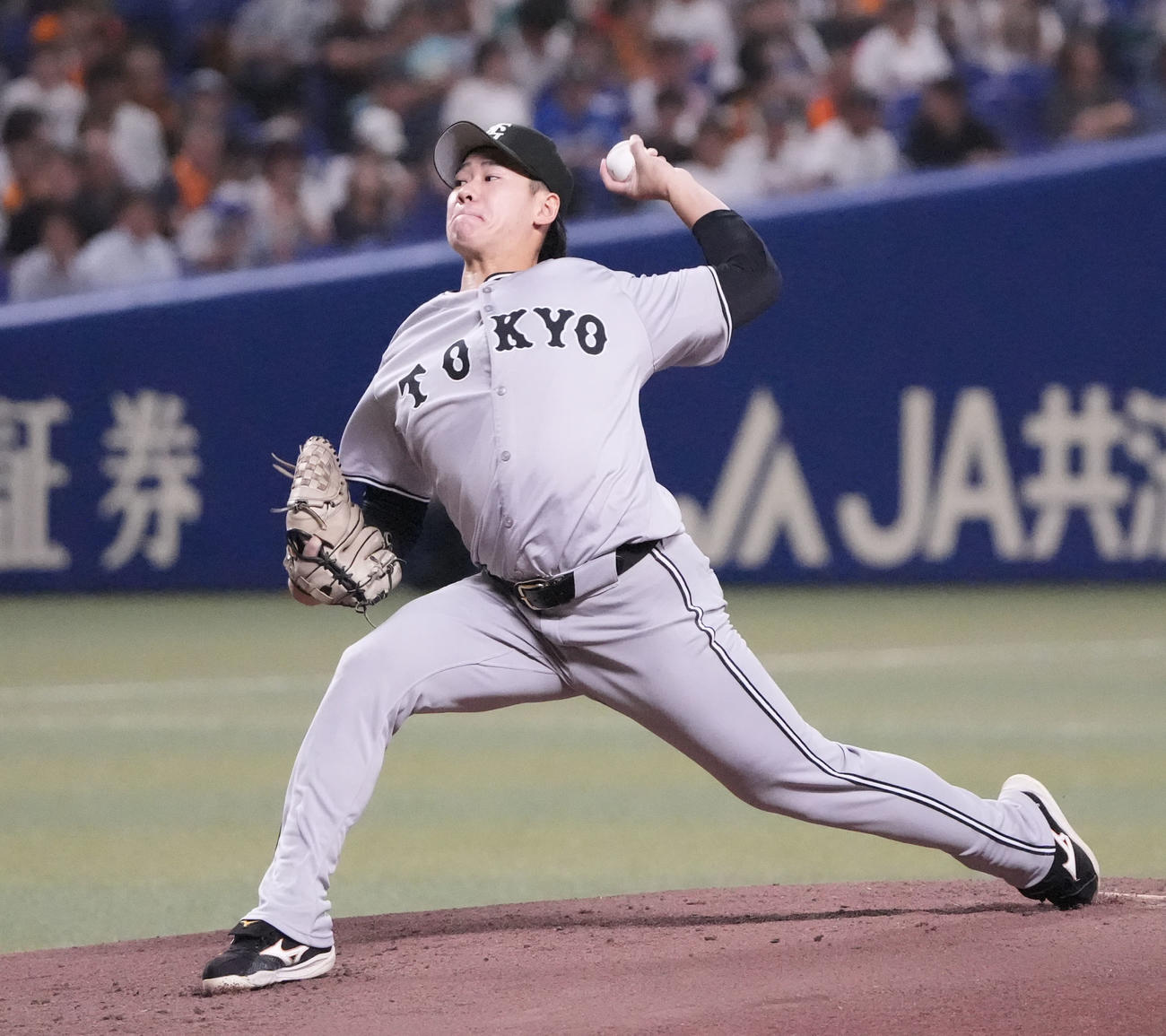 巨人井上温大（2025年7月31日撮影）