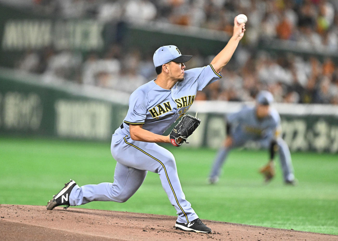 巨人対阪神　阪神先発の伊藤将（撮影・滝沢徹郎）