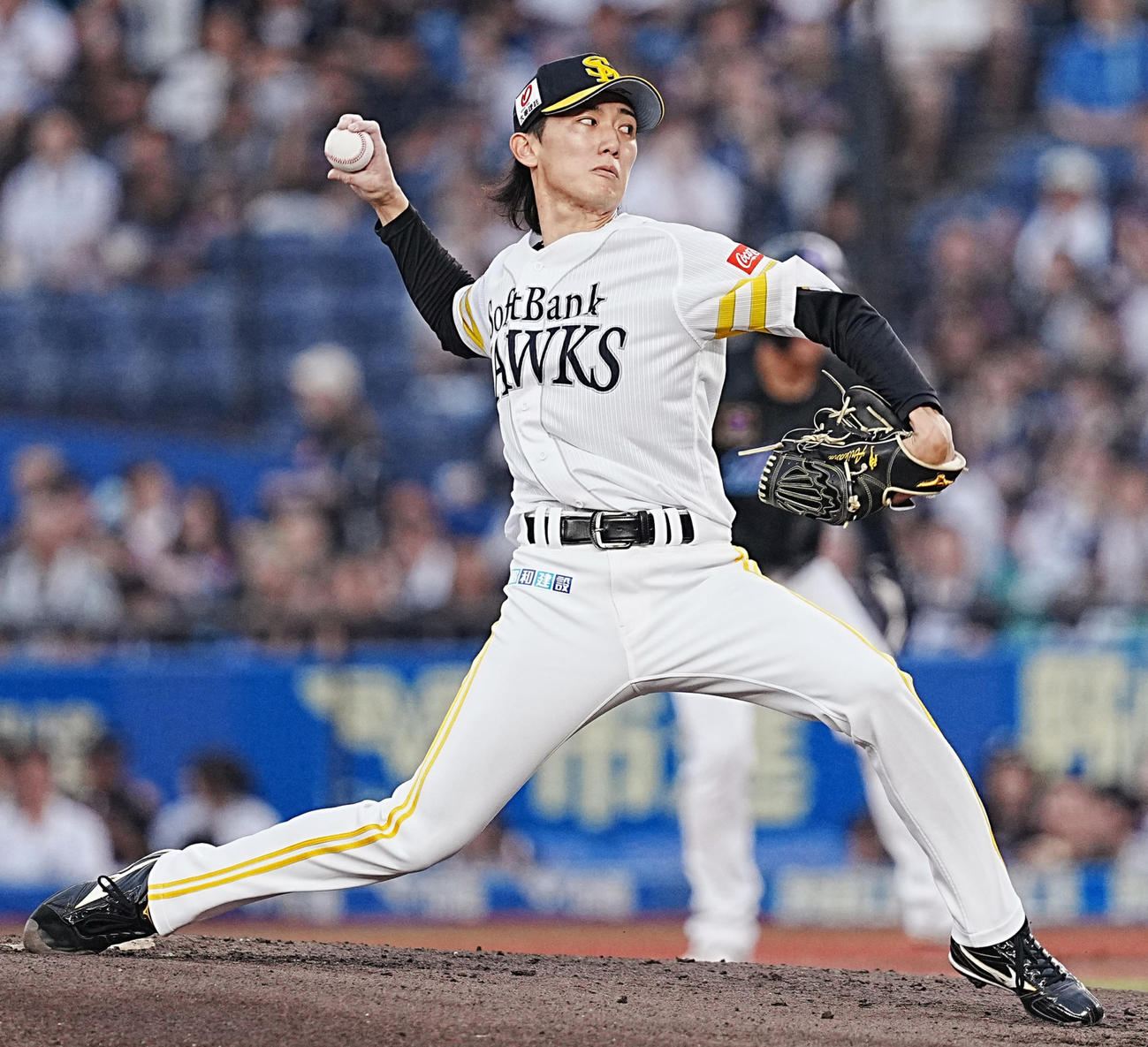 ソフトバンク大津亮介（2025年8月6日撮影）
