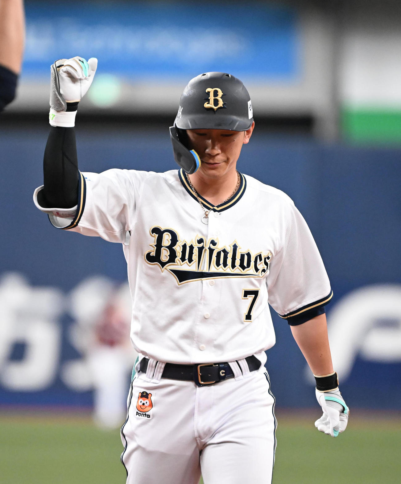 オリックス西川龍馬（2025年6月27日撮影）