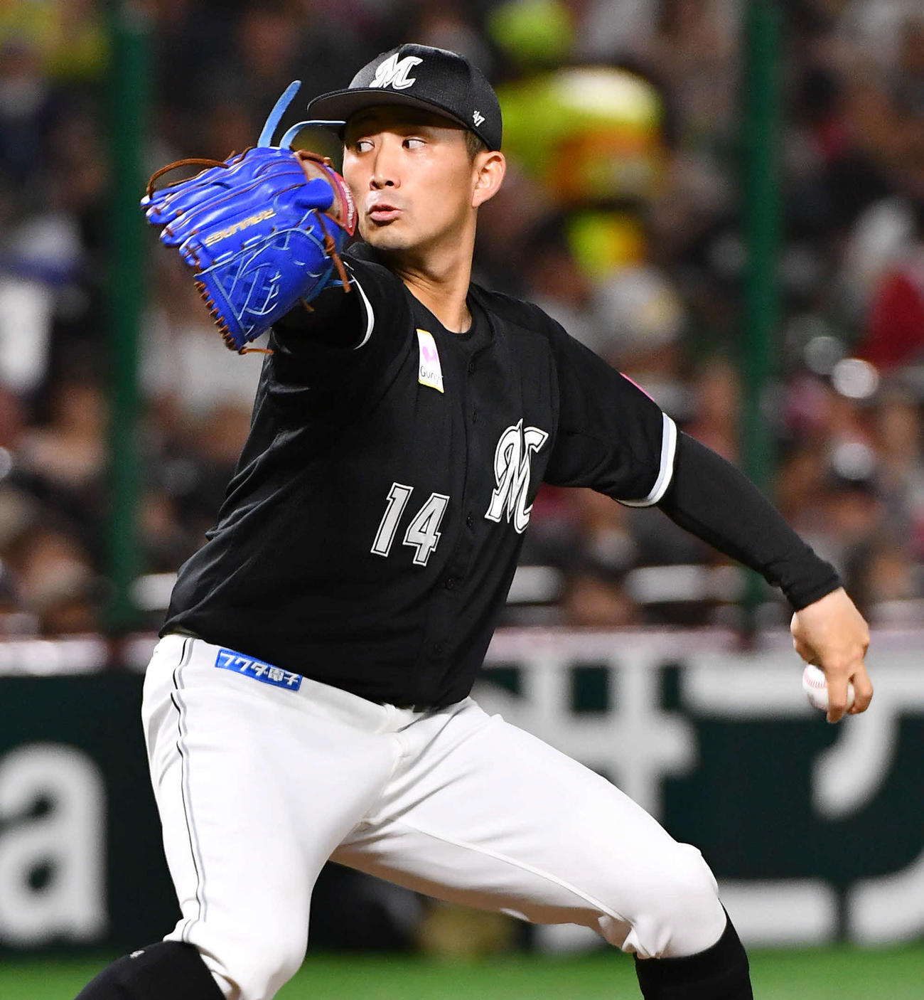 ソフトバンク対ロッテ　ロッテ先発の小島（撮影・岩下翔太）