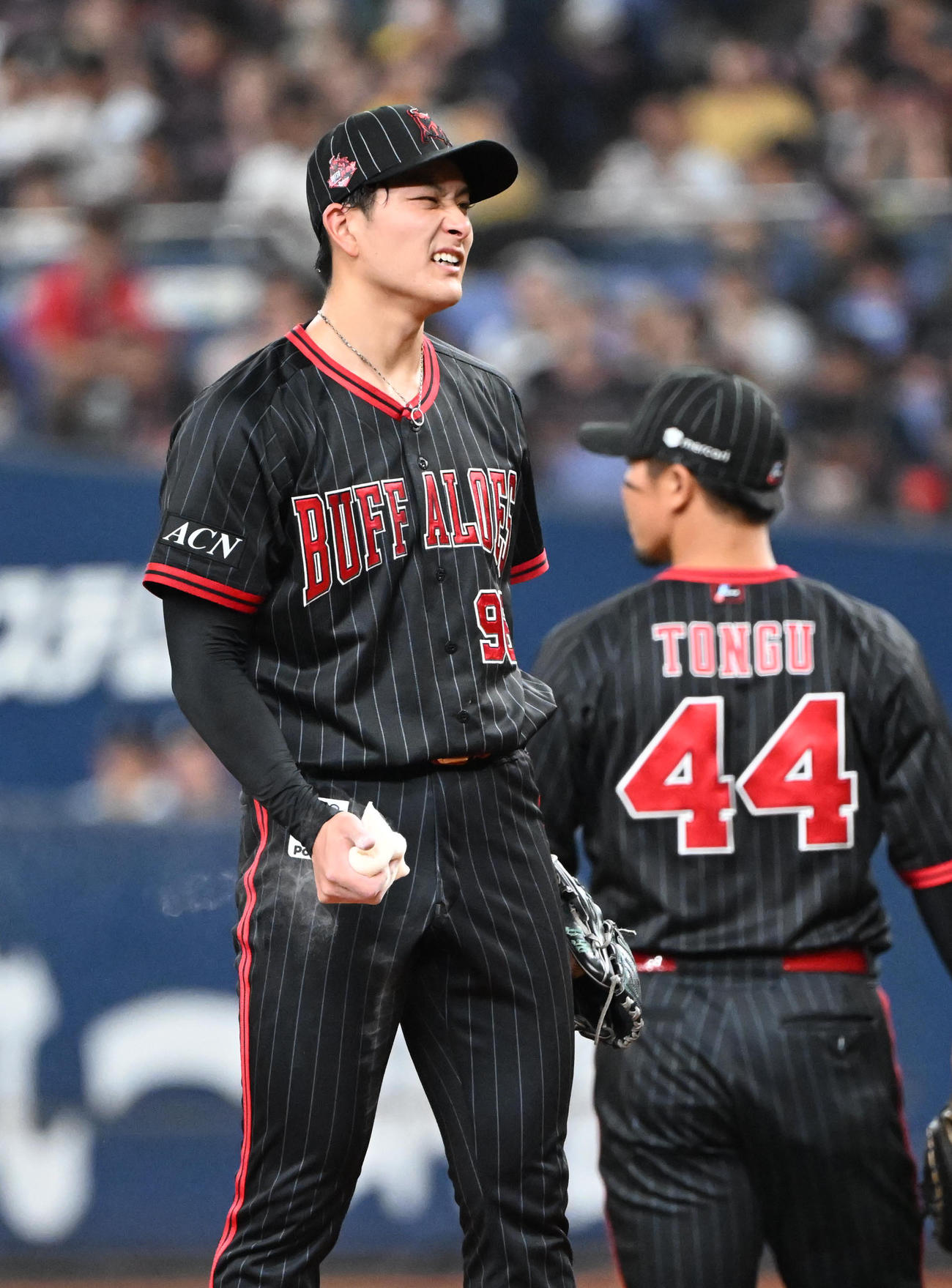 オリックス対西武　初回に4点を失ったオリックス先発の高島（撮影・和賀正仁）