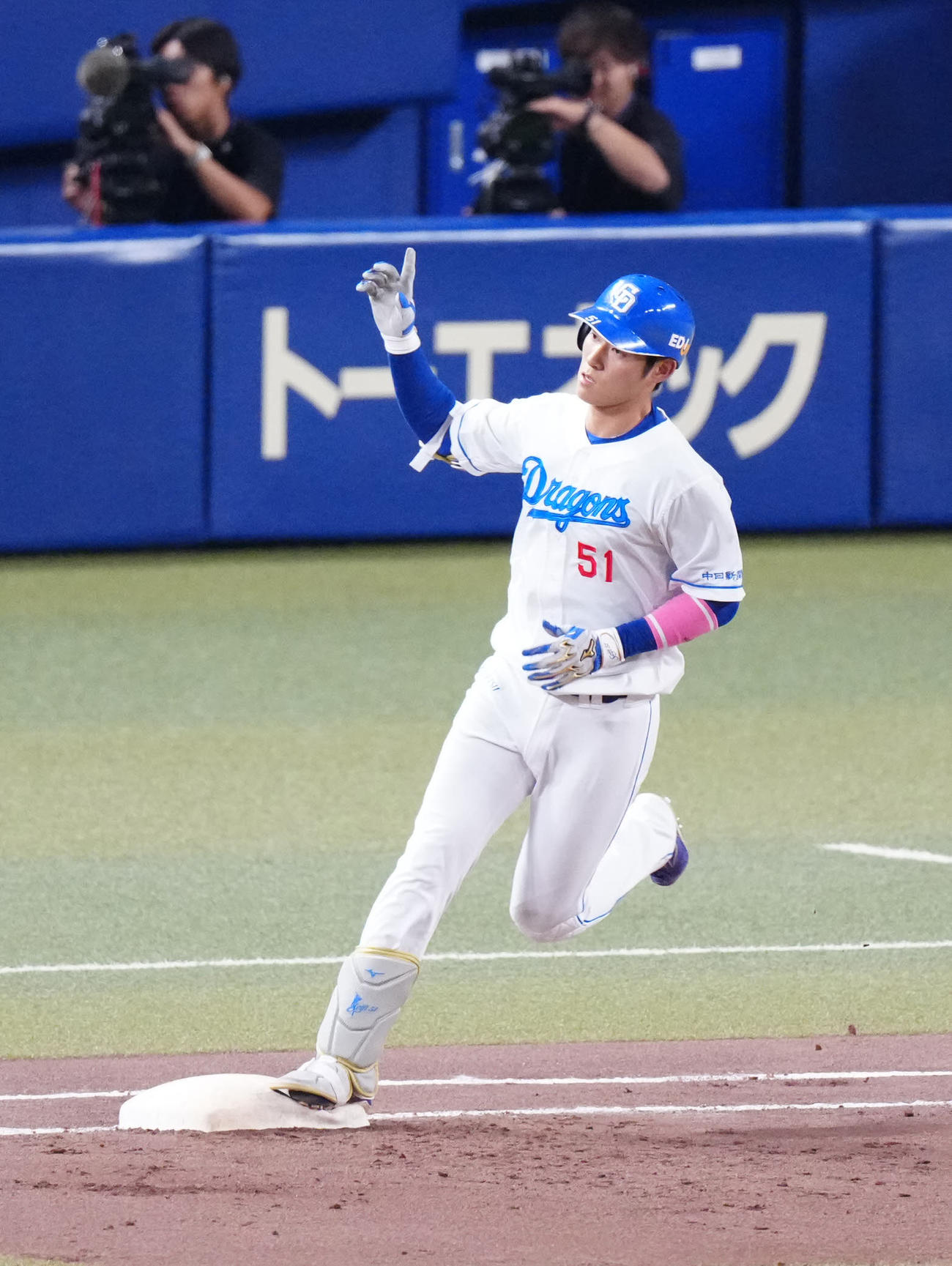 本塁打を放った上林誠知（2025年8月17日撮影）