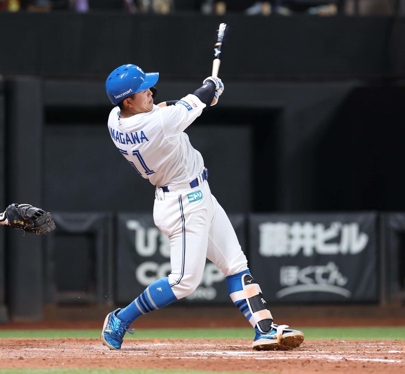 日本ハム今川優馬（2025年4月2日撮影）