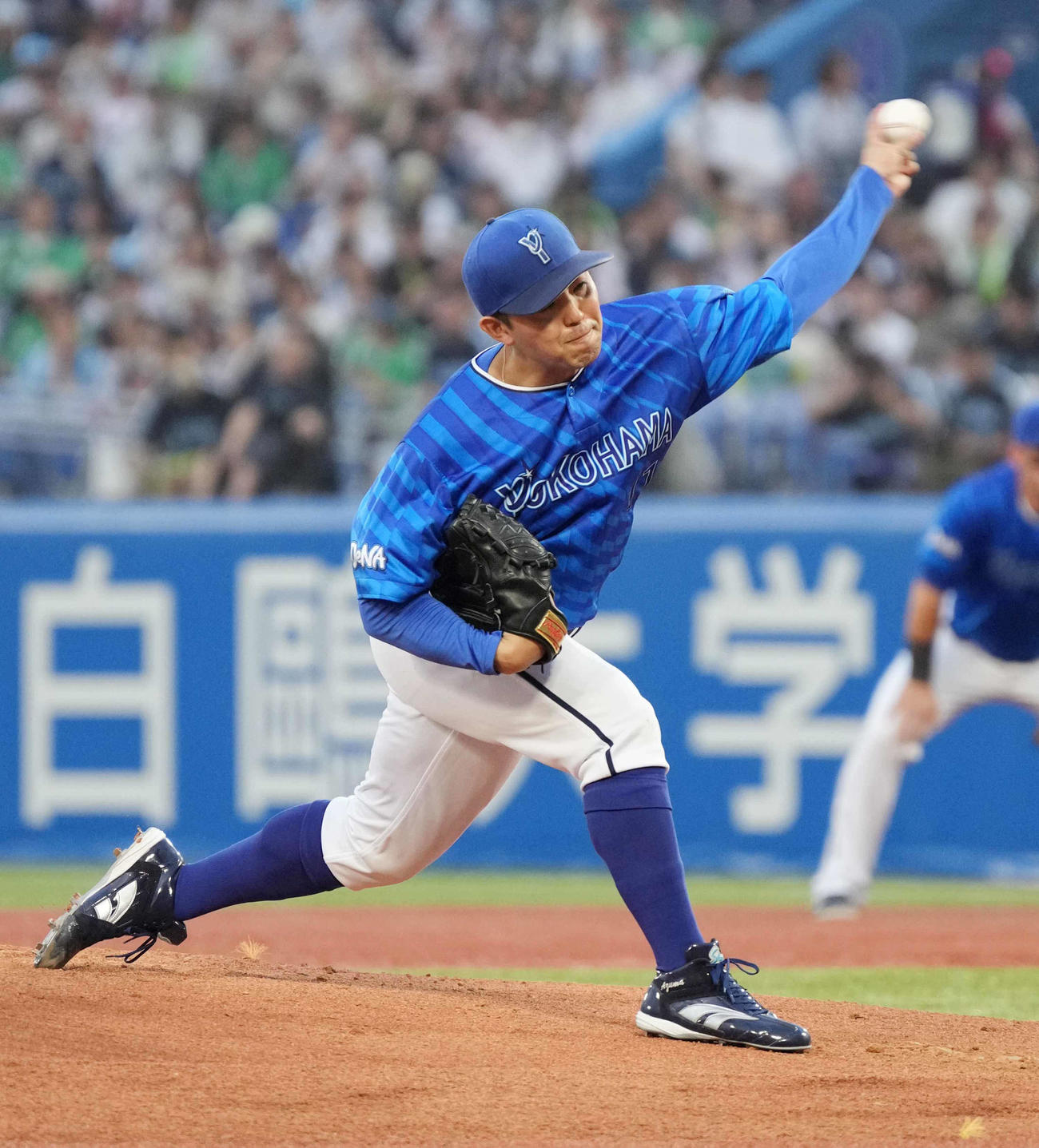 DeNA東克樹（2025年8月13日撮影）