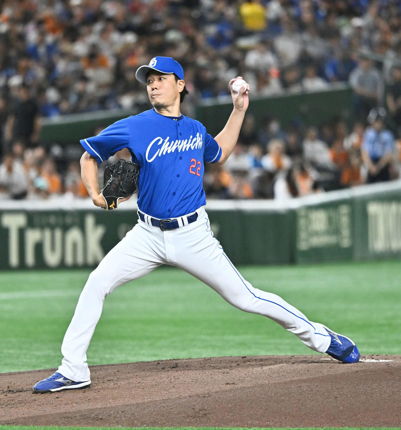 中日大野雄大（2025年8月12日撮影）