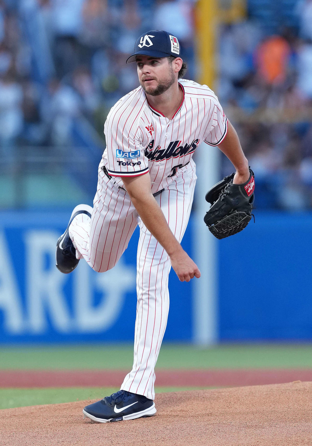 ヤクルト対巨人　ヤクルト先発のランバート（撮影・足立雅史）