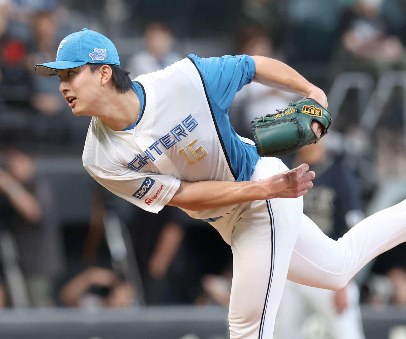 日本ハム対オリックス　日本ハム先発の達（撮影・黒川智章）