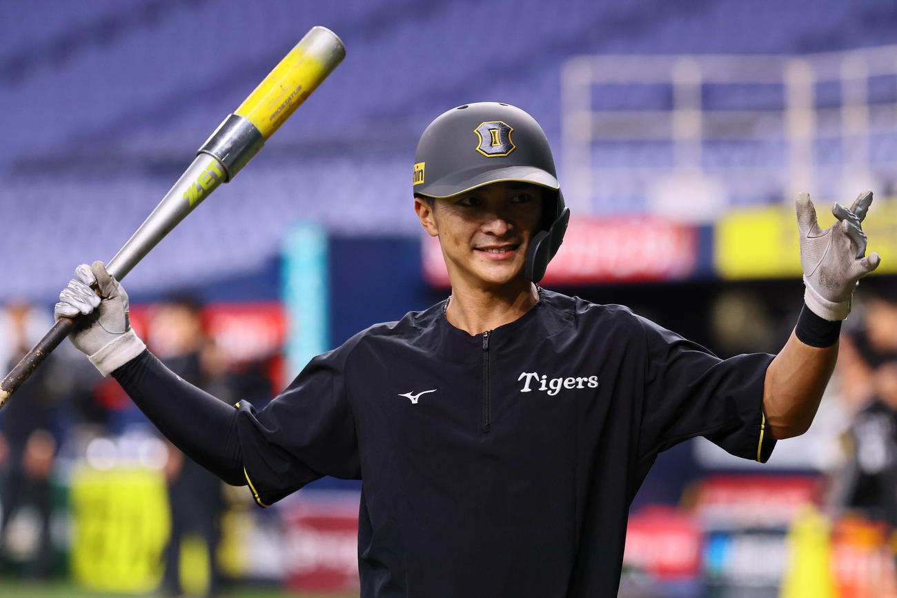阪神熊谷敬宥（2025年8月撮影）
