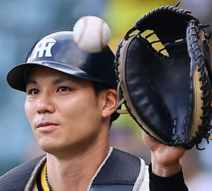 阪神栄枝裕貴（2025年7月撮影）