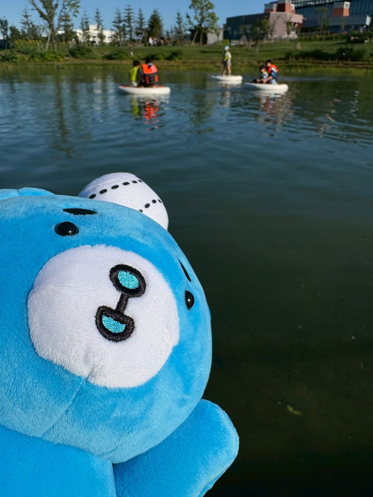 Nおじ情報を聞いて早速、池にやってきたえふたん