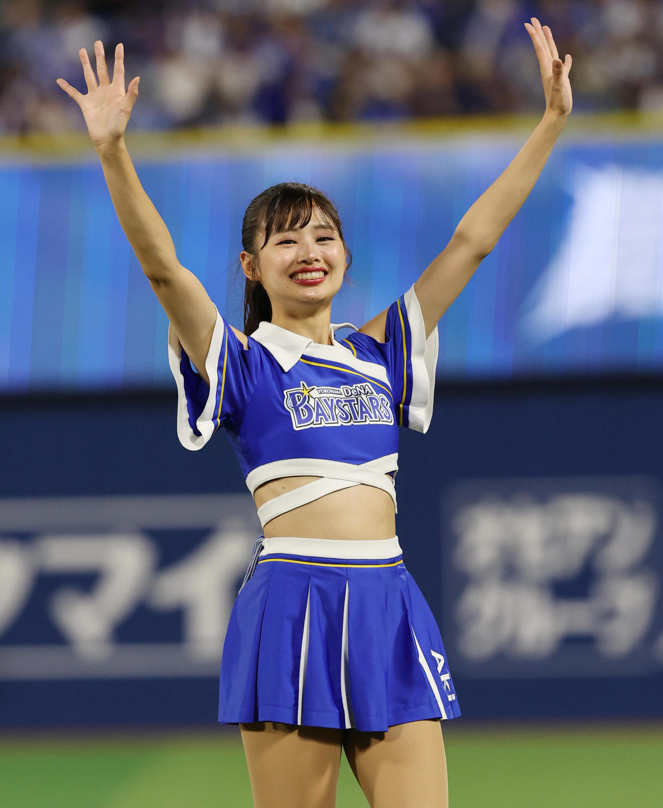 DeNA対広島　今季での卒業を発表したdianaのAki（撮影・野上伸悟）