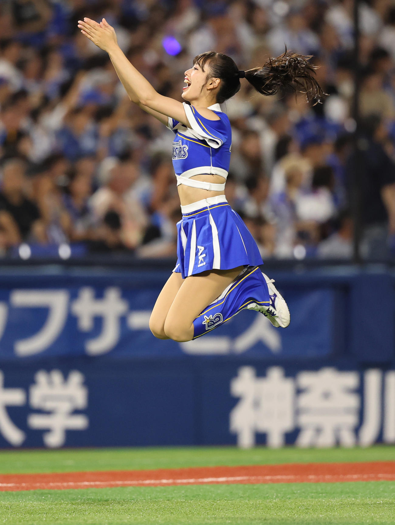 DeNA対広島　今季での卒業を発表したdianaのAki（撮影・野上伸悟）