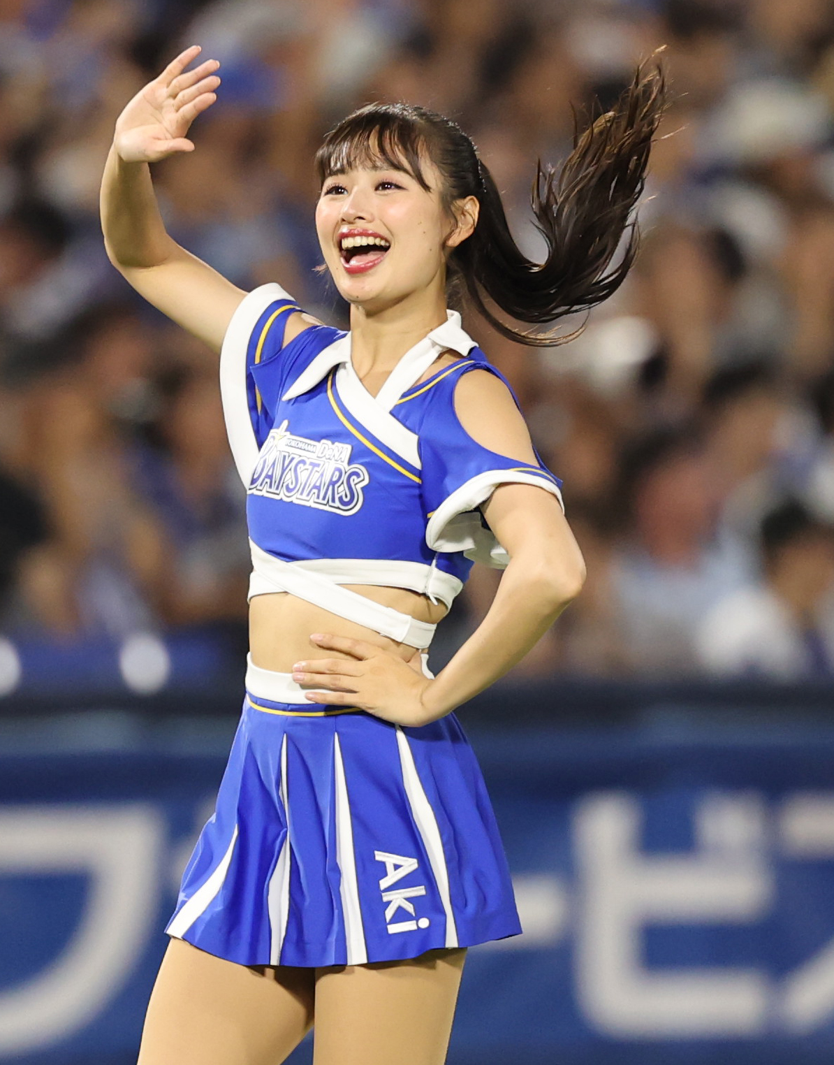 DeNA対広島　今季での卒業を発表したdianaのAki（撮影・野上伸悟）
