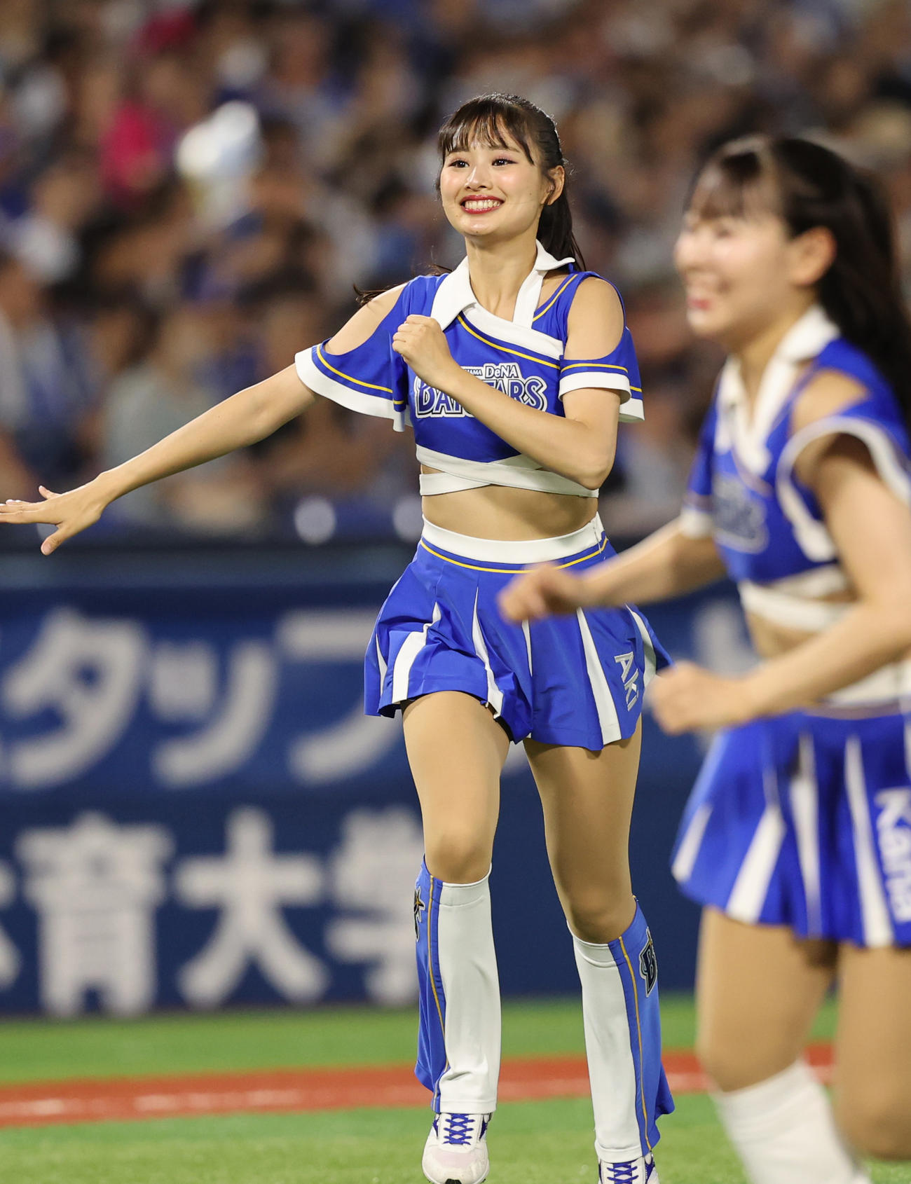 DeNA対広島　今季での卒業を発表したdianaのAki（撮影・野上伸悟）
