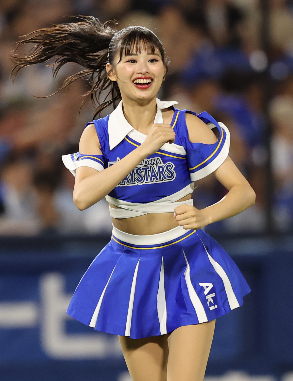 DeNA対広島　今季での卒業を発表したdianaのAki（撮影・野上伸悟）