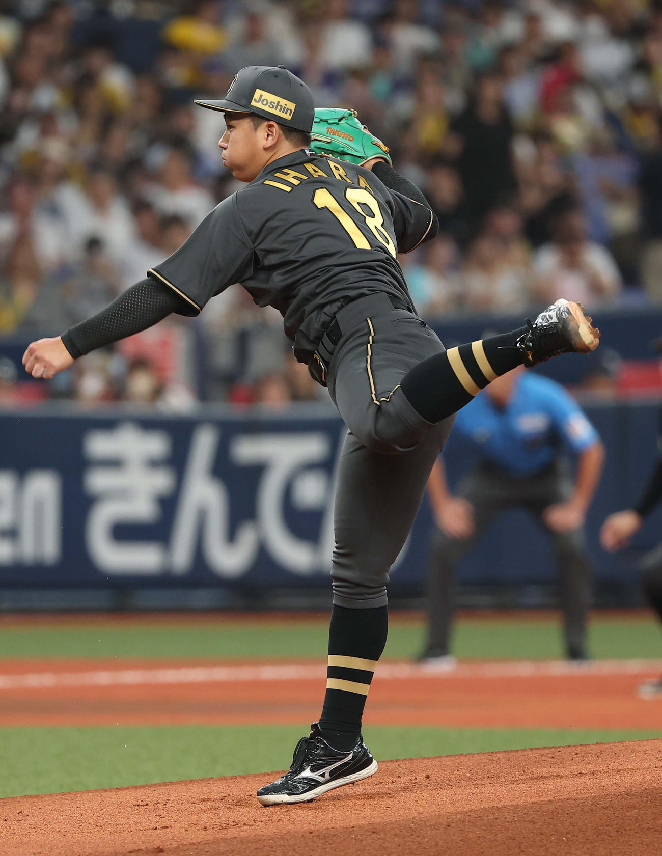 阪神対中日　阪神先発の伊原（撮影・上田博志）