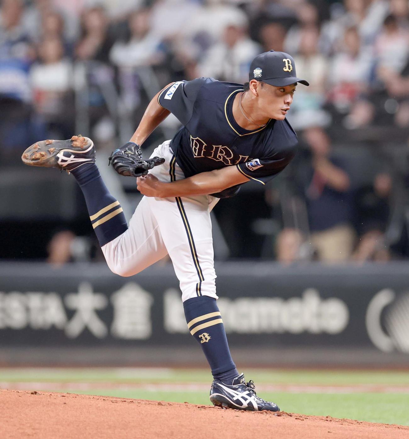 日本ハム対オリックス　オリックス先発の佐藤（撮影・黒川智章）