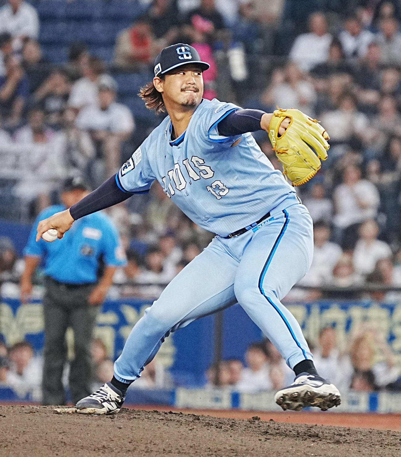 ロッテ対西武　西武先発の高橋（撮影・小沢裕）