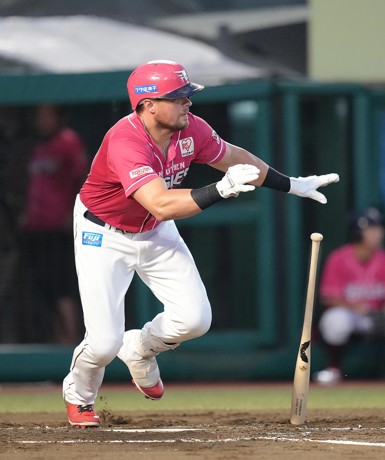 楽天対オリックス　1回裏楽天2死、ボイトは中前打を放つ（撮影・足立雅史）