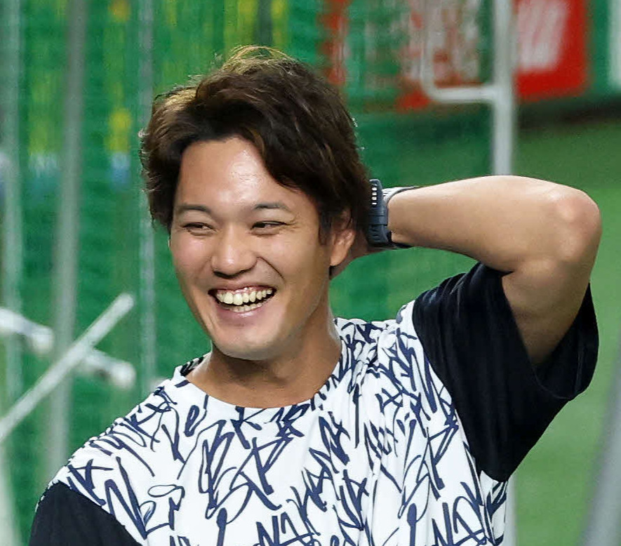 DeNA藤浪晋太郎（2025年8月22日撮影）