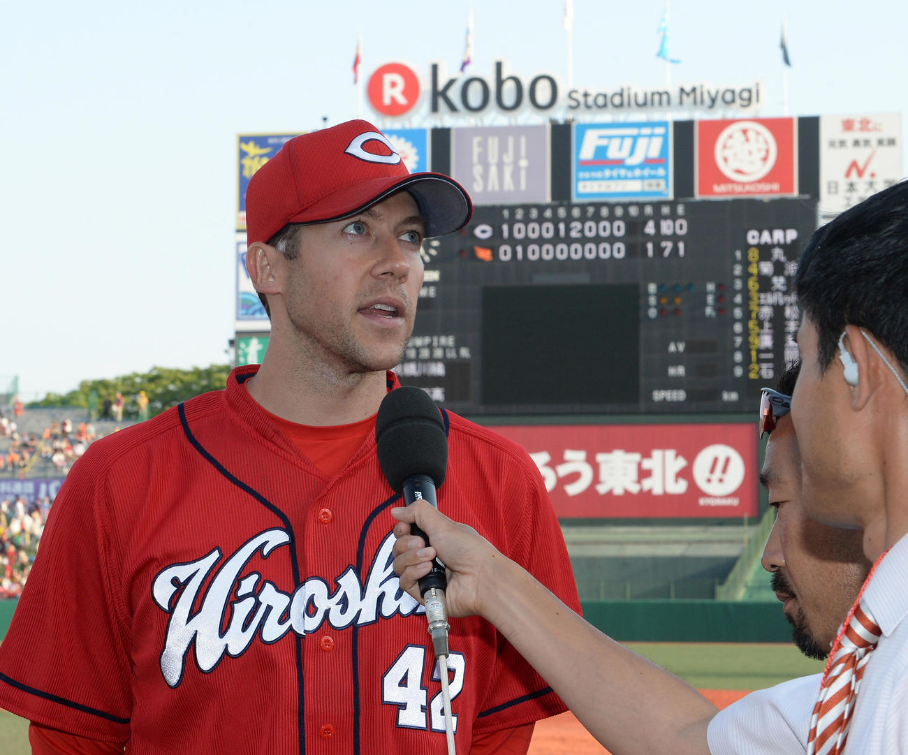 広島ブライアン・バリントン（2014年6月撮影）