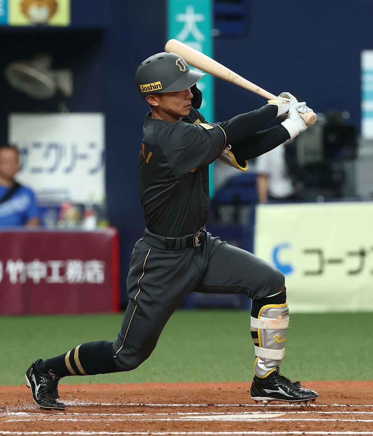 阪神熊谷敬宥（2025年8月19日撮影）