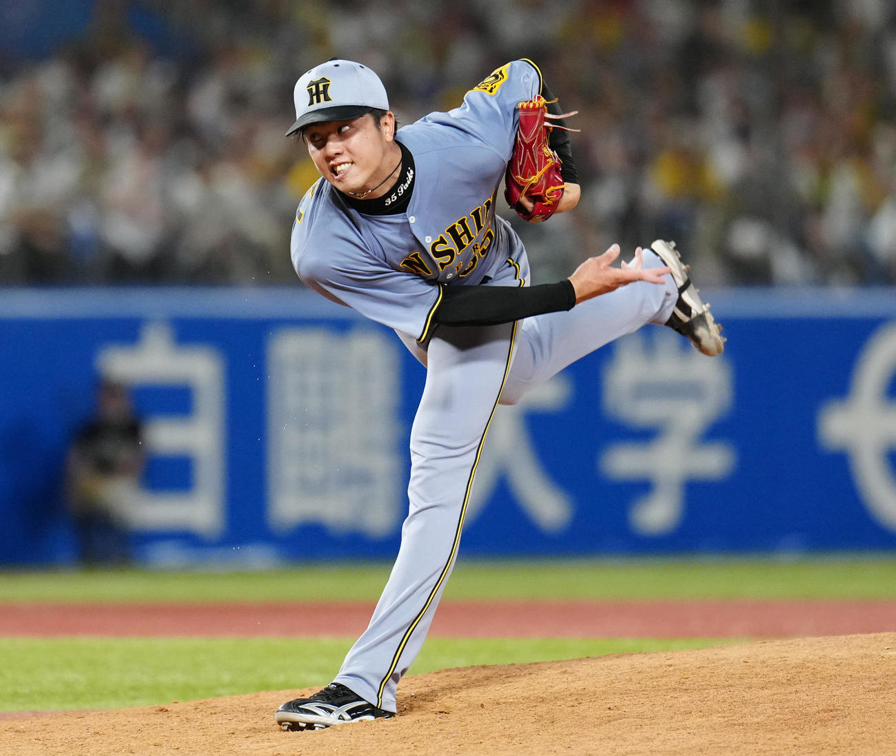 阪神才木浩人（2025年8月24日撮影）