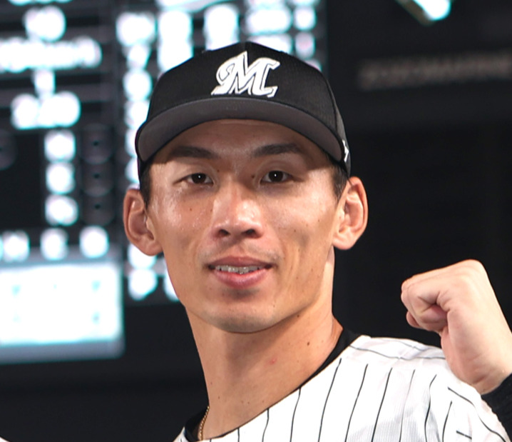 ロッテ高部瑛斗（2025年8月24日撮影）