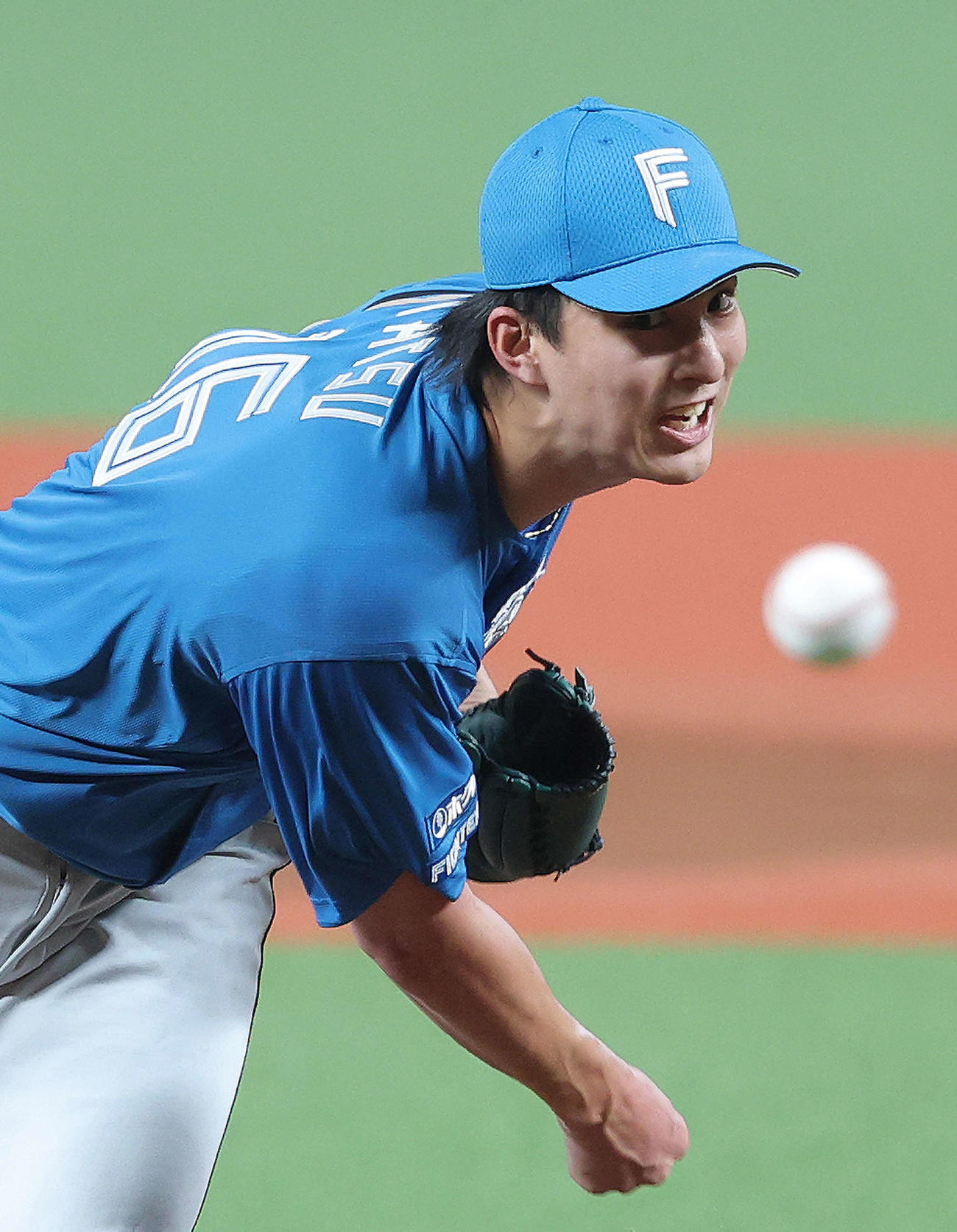 西武対日本ハム　2回裏、力投する達（撮影・河田真司）